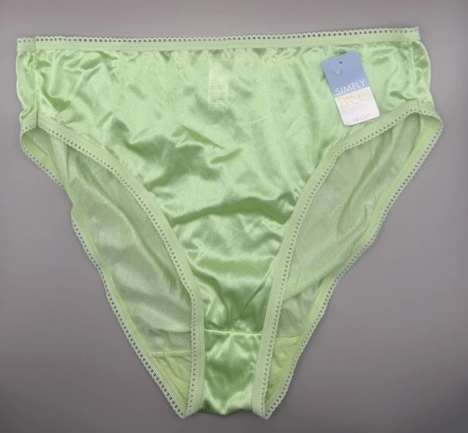 Bragas Simply Basic de nailon verde lima talla 10 nuevas con etiquetas Foto 1 de 3