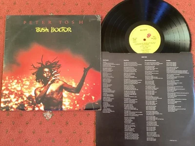 PETER TOSH - BUSH DOCTOR  1978 UK 1st press ROLLING STONES RECORDS & lyric inner - Image 1 of 3