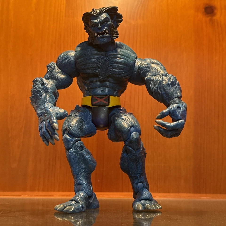 Figura de acción posable 100 % móvil Bestia X-Men Marvel Legends 2003 38 Foto 1 de 1