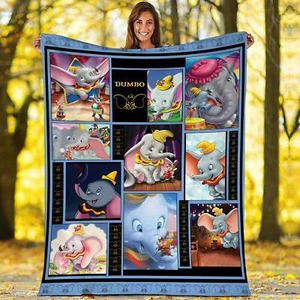 Dumbo Fleece Blanket | Disneyland Blanket | Dumbo Elephant Throw Blanket for - Picture 1 of 4