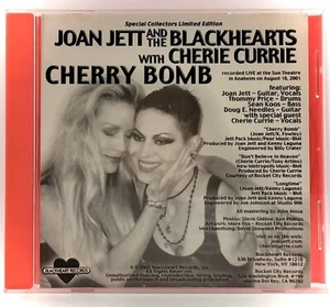 Joan Jett and the Blackhearts w/ Cherie Currie CHERRY BOMB CD EP Limited RARE - Imagen 1 de 3