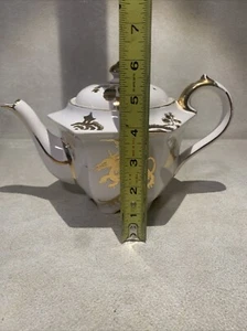 Vintage Sammlerstück Sadler Blattgold Drache Teekanne. - Bild 1 von 15