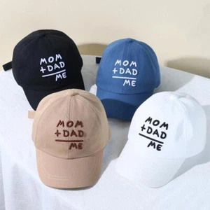 Letter Embroidery Baby Baseball Cap Solid Color Adjustable Toddler Boys Girls Sn - Picture 1 of 33