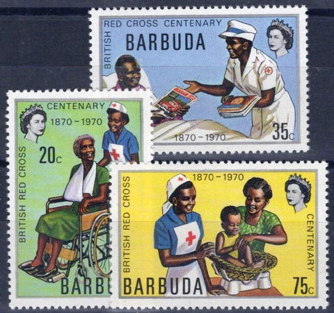 ZAYIX Barbuda 89-91 MNH British Red Cross Medical 062723S52M Cover