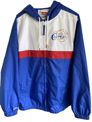Chaqueta Mitchell & Ness Hardwood Classics LA Clippers ligera para hombre talla M Foto 1 de 4