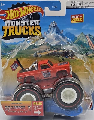 2022 Hot Wheels Monster Trucks Caça ao Tesouro Samson I HCP90 83 Chevy Silverado - Imagem 1 de 4