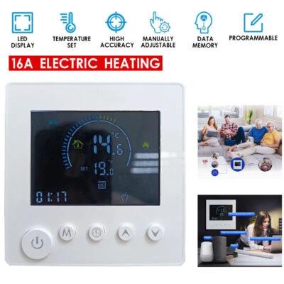 Digital WiFi Thermostat Raumthermostat Fußbodenheizung /Warmwasserbereitung APP - Bild 1 von 4