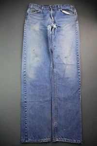 Vintage 1980's Mens Levi's 505 Jeans Regular USA Distressed Sz 36x36 (Msr 34x33) - Picture 1 of 11