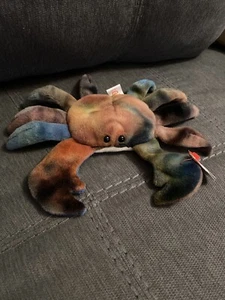 TY Claude the Crab Beanie Baby 1996. Style 4083. PVC Pellets - Bild 1 von 8