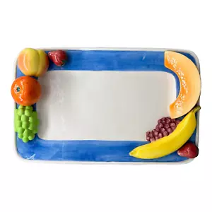 20th Century Trompe l'Oeil Fruit Motif Serving Platter - Picture 1 of 12