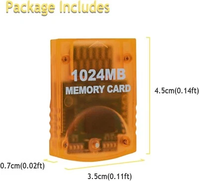 GC/WII MEMORY CARD DA 1024MB 1GB   gamecube NEW BULK - Immagine 1 di 4