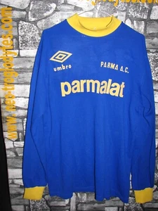 Vintage Parma calcio Parmalat football soccer jersey shirt trikot Umbro '80s - Imagen 1 de 2