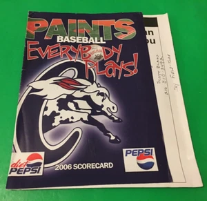 Chillicothe Paints 2006 Souvenir Program Magazine Southern Ohio Baseball Read - Picture 1 of 10