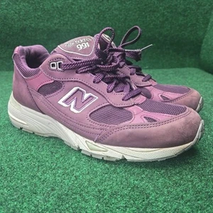 Size 8 New Balance 991 Purple W991DNS Made In England Sneakers Running Casual - Picture 1 of 12