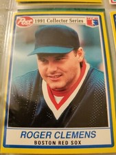 1991 Post Cereal Roger Clemens Boston Red Sox #12 Error Card 