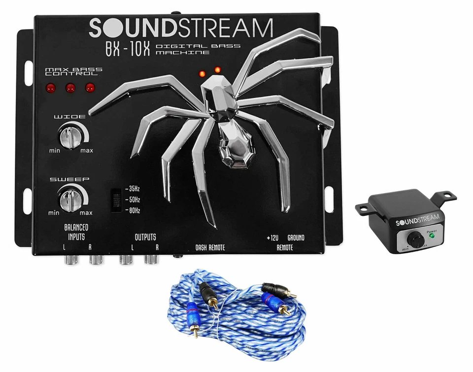 SOUNDSTREAM BX-10X Car Digital Bass Booster Sound Processor + Remote + RCA Cable - Image 1 of 4