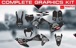 KTM SX EXC 65 85 125 250 300 450 2013-2025 complete graphics kit 21 mil - Picture 1 of 9