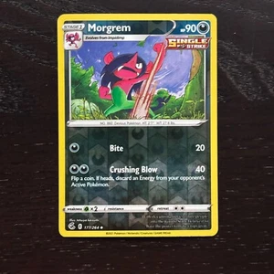 Morgrem 177/264 Pokemon Fusion Strike Sword & Shield Reverse Holo Uncommon NM - Picture 1 of 2