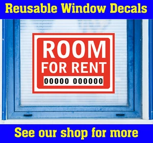 HABITACIÓN PERSONALIZADA PARA ALQUILAR Autoadhesivo Ventana Pantalla Adhesivo Vinilo CASA/APARTAMENTO - Imagen 1 de 1