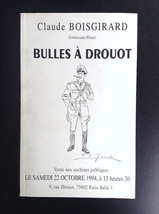 Catalogue de vente BD 1994 Bulles à drouot Boisgirad BON ETAT - Picture 1 of 2