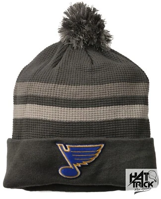 St. Louis Blues NHL Home Ice Cuffed Knit Beanie Pom Winter Hat by Fanatics - Image 1 of 2
