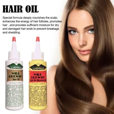 Wild Growth Hair Oil Moisturizer Hair Regrowth Eyebrows Eyelashes 291ml x 1 Q9A2
