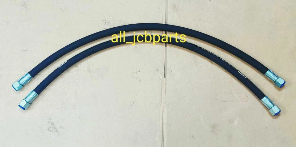 Jcb Hydraulic Hose 3/8" Bsp 540 Mm, Set Of 2 Pcs. (Part No. 612/06100) - Image 1 of 1