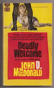 Deadly Welcome John D MacDonald 1959 Fawcett Gold Medal Vtg Paperback Book d1659 - Picture 1 of 2