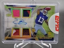 Odell Beckham Jr 2014 Topps  PRIME 1/1 Autograph Rookie Card Jersey Patch GIANTS