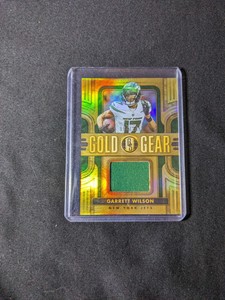 Garrett Wilson Jets Jersey Patch - 2023 Gold Standard Gold Gear Patch  #64/299