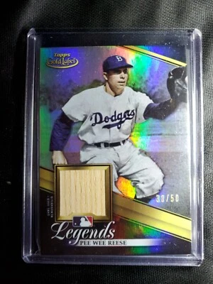 2019 Topps Gold Label Legends Game Used Bat 30/50 Pee Wee Reese #BLR-PR Dodgers - Image 1 of 3