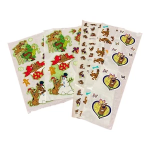 SCOOBY DOO Shaggy 2 SHEETS Christmas STICKERS & others Vintage - Picture 1 of 5