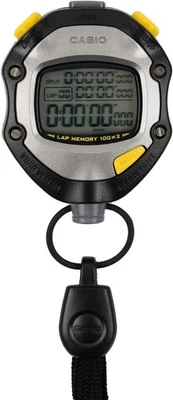 Casio HS-70W-1JH Cronómetro Negro Impermeable Cronómetro Deportivo Japón Foto 1 de 4