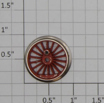 Marklin 21236 Red 18-Spoke Steam Locomotive Wheel (Treibrad) - Image 1 of 2