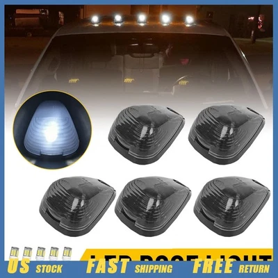 For Ford F-250 F-350 Super Duty Smoke Running Cab Roof Marker Light + White LED - Image 1 of 4
