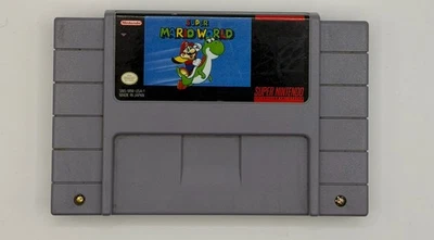 Super Mario World Super Nintendo Game SNES *Cart Only* WORKS! Authentic! - Image 1 of 4