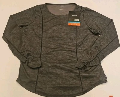 Simms 女式轻便核心上衣底层灰色钓鱼远足全新尺寸:XXL — 第 1/4 张图片