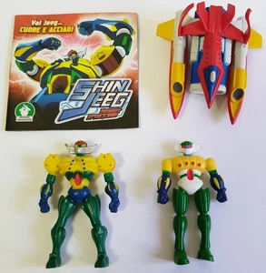 Shin Jeeg Robot D'Acier Lot 3 Figurines PVC Jeeg Shin Big Shooter - Picture 1 of 4