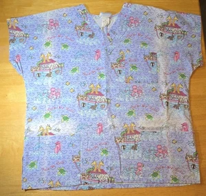 SB Fashions scrubs, Noah's Ark, "2 by 2", XL, $5 ship Each add item $1 ship - Picture 1 of 5