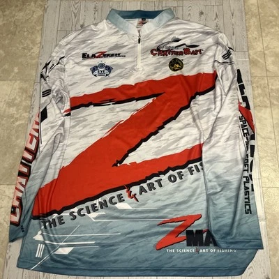 Z Man The Science Of Art And Fishing 1/4 Zip Fishing Shirt Adult 3X - Image 1 of 4