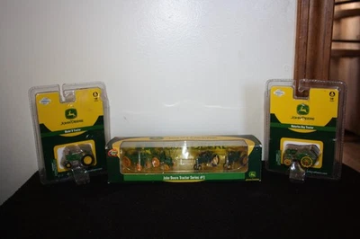 Set Lot 3 Athearn John Deere Tractor Series #1 Waterloo 1/87 Scale  2004 NIB - Image 1 of 4