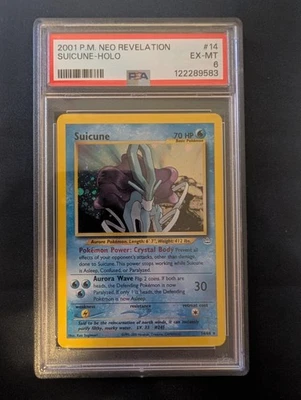 Suicune 14/64 Neo Revelation Holo PSA 6 - Image 1 of 2