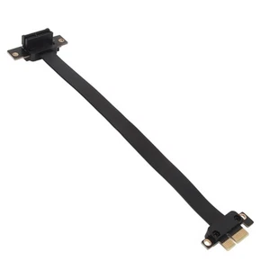 PCIE 3.0 1X Extension Cable 90° Right Angle PCIE Riser Card Ribbon Extender SAL - Afbeelding 1 van 34
