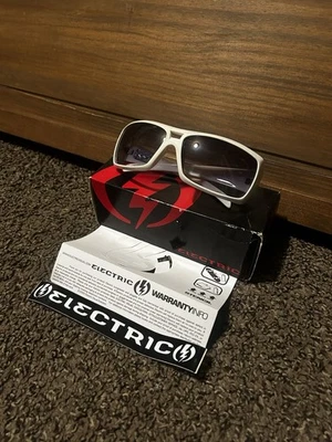 Gafas de sol eléctricas Bam Margera BSG blancas ¡nuevas con caja y estuche apenas usadas! Foto 1 de 4