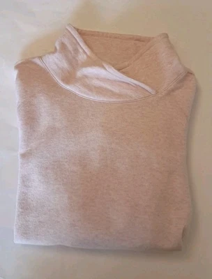T by Talbot's Women’s Pink Lounge Sweatshirt Loose Mockneck Comfort Sz M Warm  - Image 1 of 4