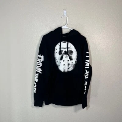 Sudadera con Capucha VANS House of Terror Friday The 13th JASON Negra Pequeña RARA DIFÍCIL DE ENCONTRAR Foto 1 de 4