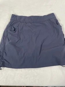 Columbia Skort Womens Large Navy Blue Skirt/Short Liner Active Pockets Wicking - Picture 1 of 7