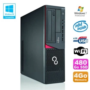 PC Fujitsu E720 E85+ SFF G3220 3GHz 4Go 480Go Gravierer Wifi W7 - Bild 1 von 3