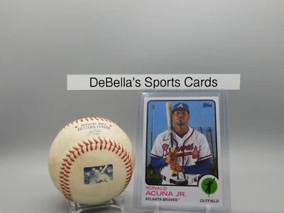 2021 Topps Archives Baseball Ronald Acuna Jr. Atlanta Braves Card #111 - Image 1 of 2