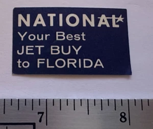 National Airlines - Your Best Jet Buy to Florida Label Printed by Airline - Mint - Picture 1 of 1